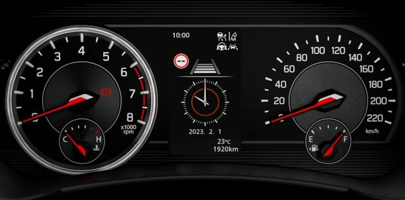 Suzuki Swift von innen Tacho